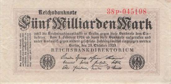 5 Milliarden Mark ro.120b P